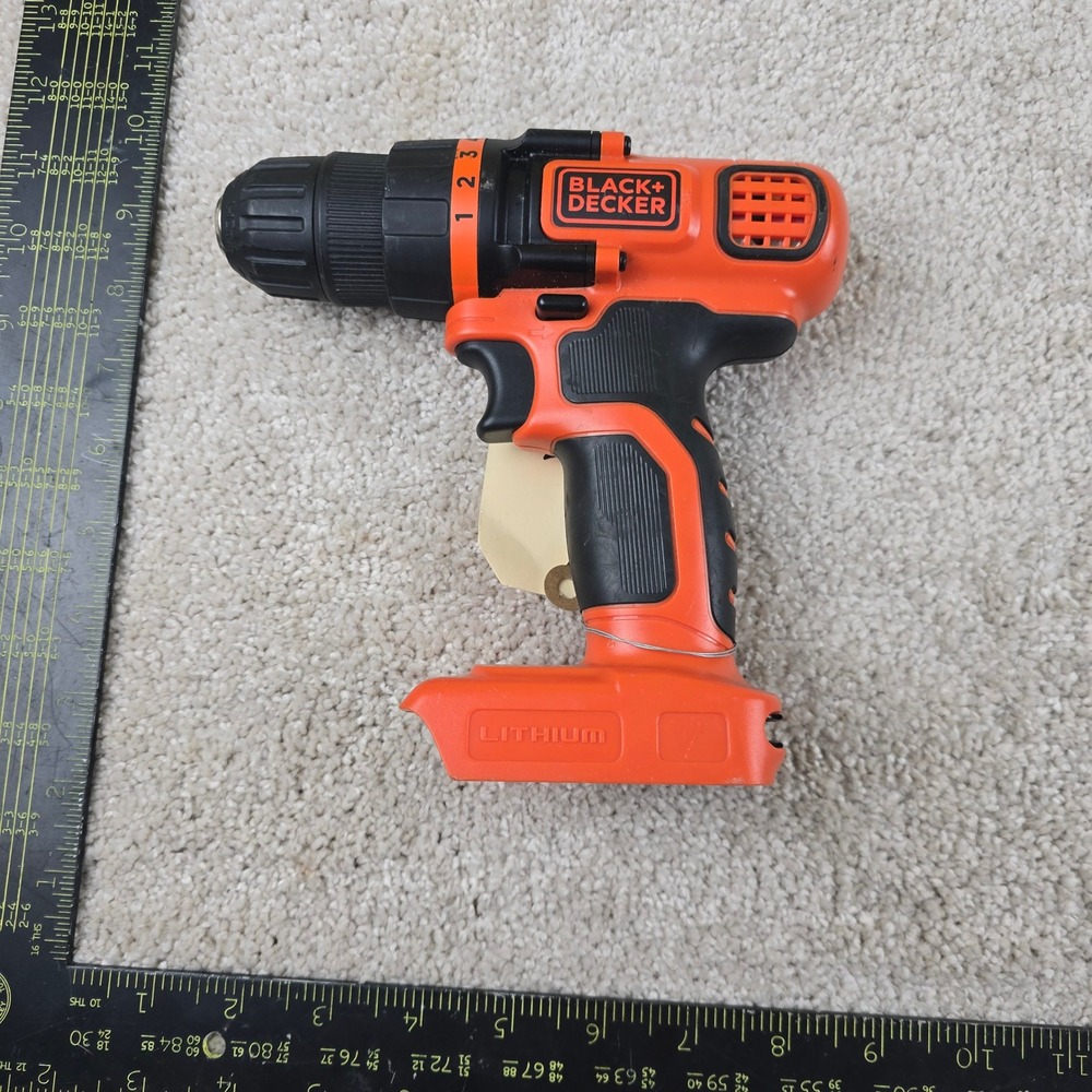 Black+Decker LDX120 20V MAX 3/8 Cordless Drill Driver Tool‎ Only Tested